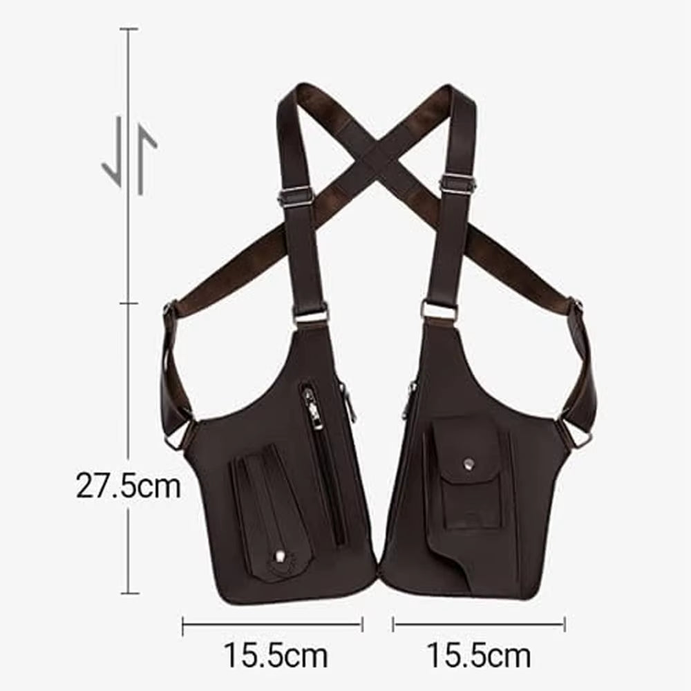 Men'S Shoulder Bag, Shoulder Straps with Multiple Pockets, Outdoor Anti-Theft Tactical Bag