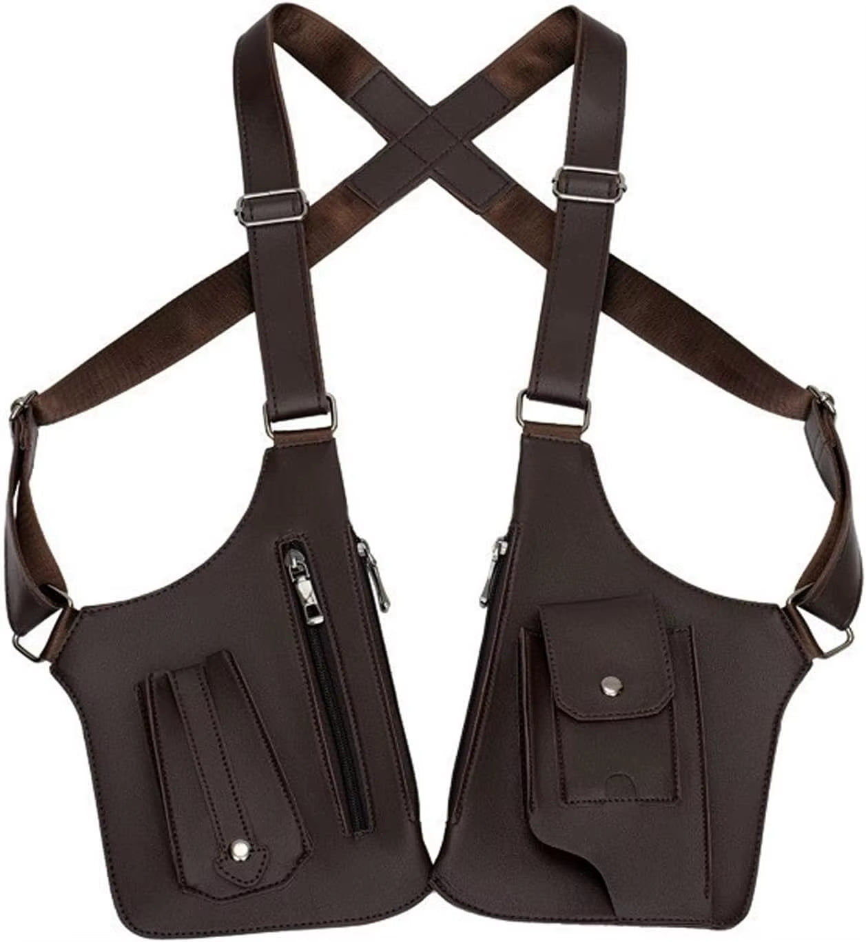 Men'S Shoulder Bag, Shoulder Straps with Multiple Pockets, Outdoor Anti-Theft Tactical Bag