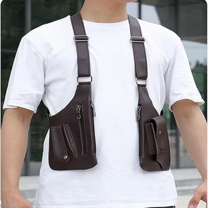 Men'S Shoulder Bag, Shoulder Straps with Multiple Pockets, Outdoor Anti-Theft Tactical Bag